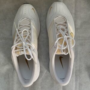 NWOT Nike FCS Women's White & Gold Athletic Shoes - Style 318682-111